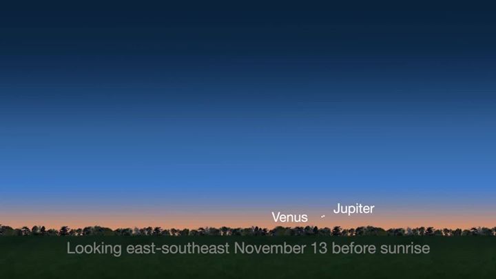 Early risers around the world will be able to see Venus and …