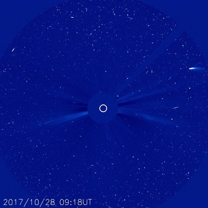 The SOHO spacecraft got a visit from an old friend when come…