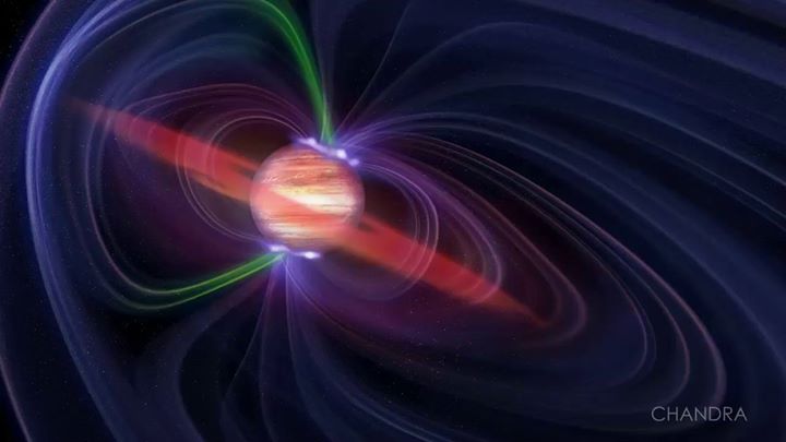 Jupiter’s intense northern and southern auroras present a pu…