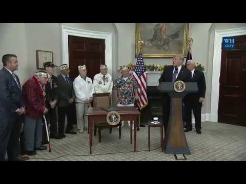 President Trump Signs a Proclamation for National Pearl Harbor Remembrance Day