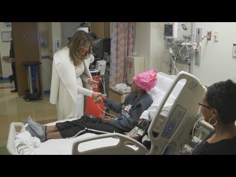 First Lady Melania Trump Visits Children’s National