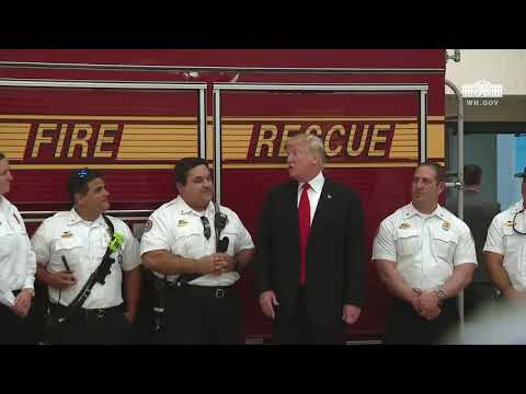 President Trump Speaks to Firefighters in Florida