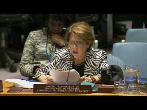 Special Rapporteur report on trafficking in persons – Security Council, 8111th meeting