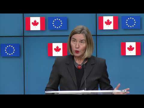 Mogherini at the EU-Canada Joint Ministerial Committee meeting