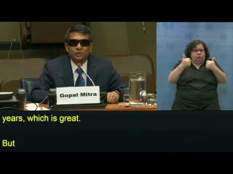 International Day of Persons with Disabilities – UNICEF Programme Specialist Gopal Mitra