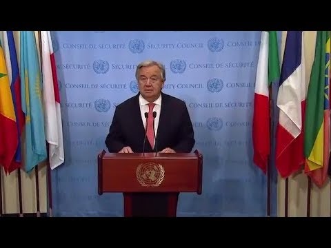 UN Chief on the Middle East peace process – Media Stakeout (6 December 2017)