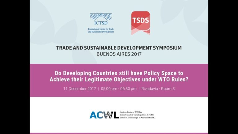 Do developing countries still have policy space to achieve their objectives under WTO rules?