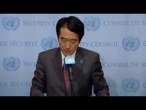 Yasuhisa Kawamura (Japan) on Central Africa – Security Council Media Stakeout (8 December 2017)