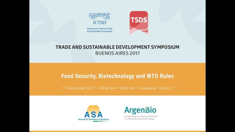 Food Security, Biotechnology and WTO Rules