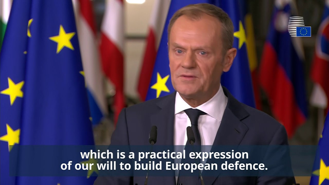 Donald Tusk welcomes launch of new European defence cooperation (PESCO…