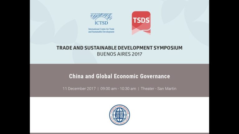 China and Global Economic Governance