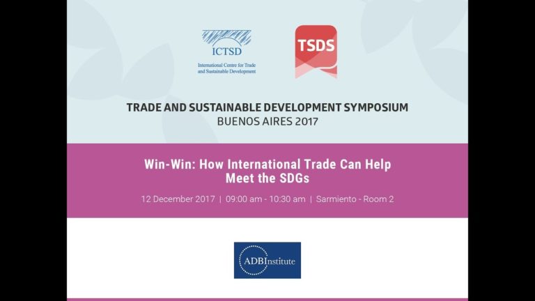 Win-Win: How International Trade Can Help Meet the SDGs