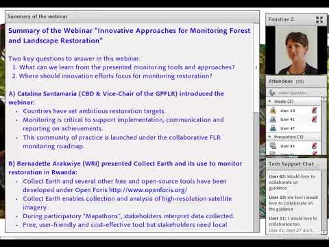 Summary of the webinar Innovative Approaches for Monitoring Forest and …