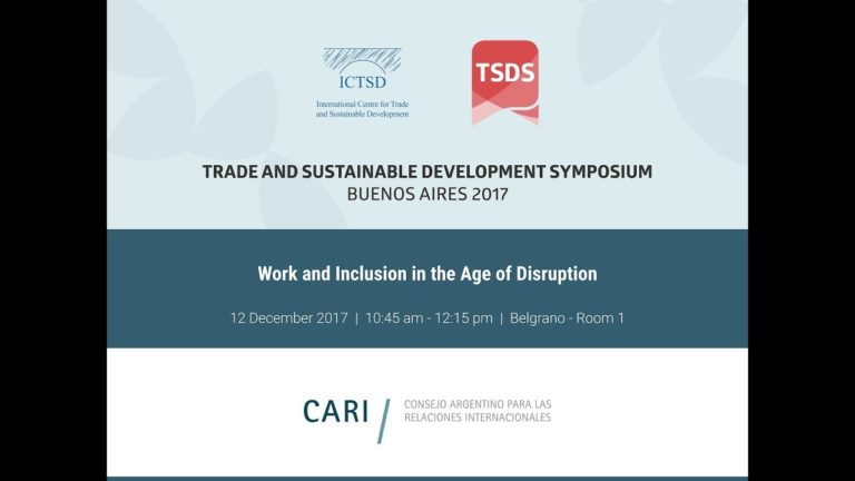 Work and Inclusion in the Age of Disruption