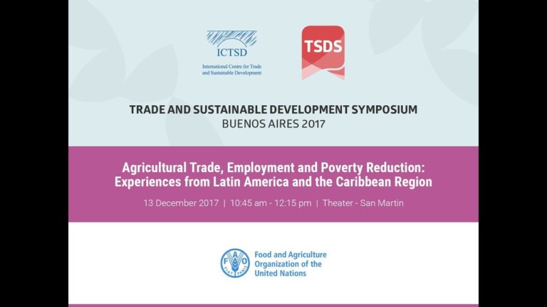 Agricultural Trade, Employment and Poverty Reduction: Experiences from…