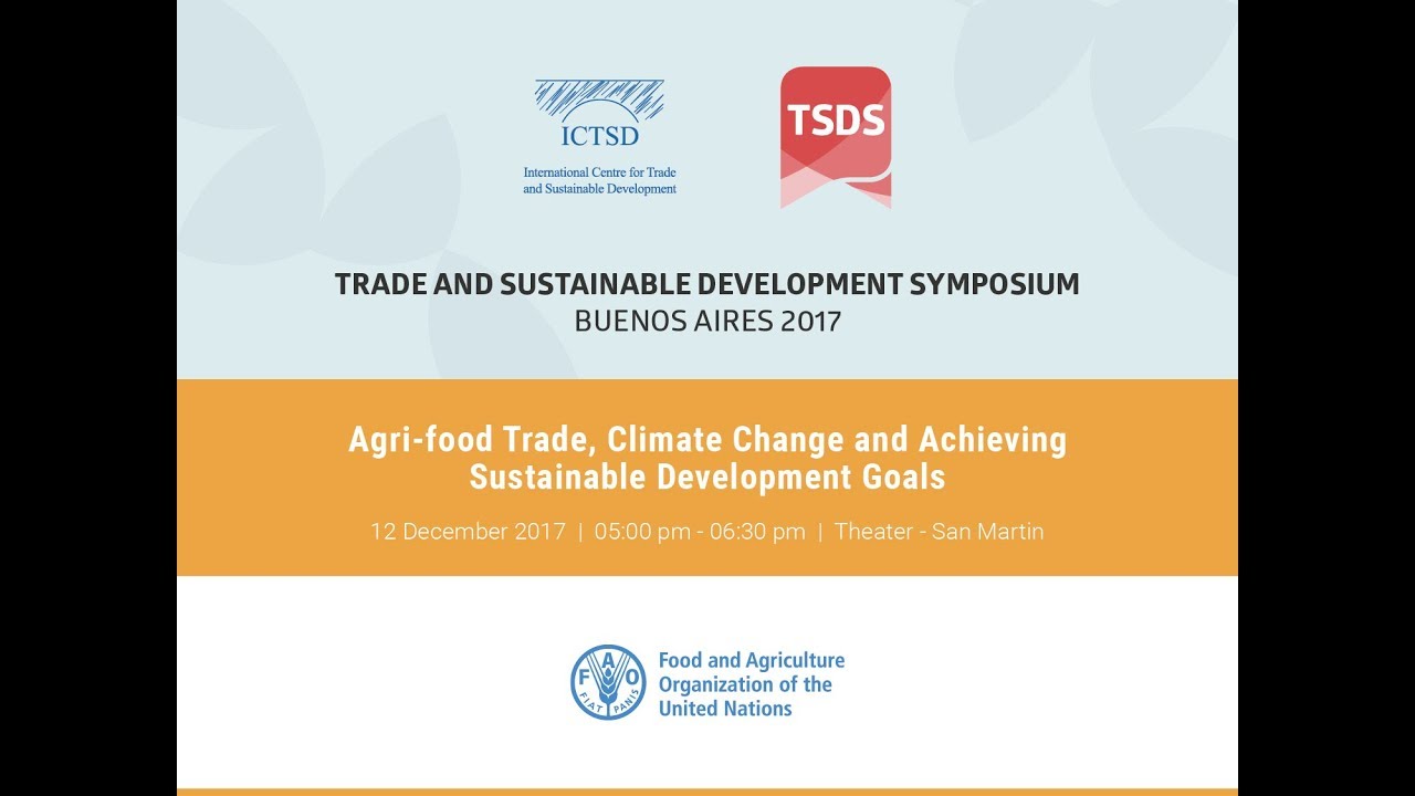 Agri-food Trade, Climate Change and Achieving Sustainable Development Goals