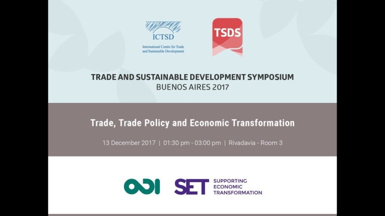 Trade, Trade Policy and Economic Transformation