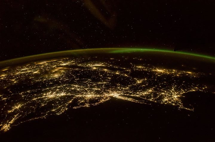 Good night from the International Space Station. New Jersey …