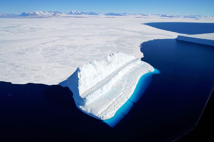 The bluest of ice is seen in this image taken by our Operati…