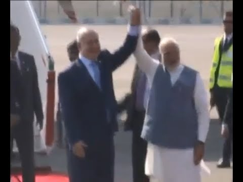 PM Modi receives PM of Israel Benjamin Netanyahu