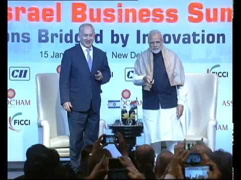 PM Modi & Israeli PM Benjamin Netanyahu attends India-Israel Business Summit in New Delhi