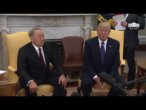 President Trump Meets with President Nursultan Nazarbayev