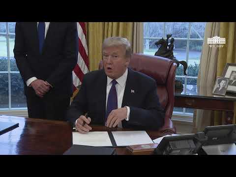 President Trump Signs Section 201 Actions