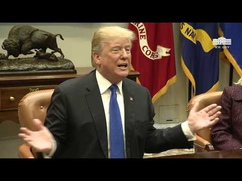 President Trump meets with Republican Members of the Senate About Immigration