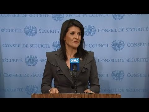 Nikki R. Haley (USA) on Priorities for the New Year – Media Stakeout (2 January 2018)