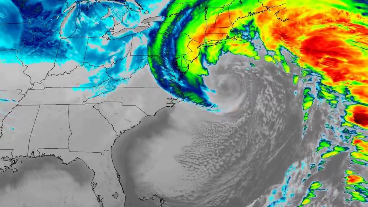 GOES-16 Satellite Tracks East Coast Storm