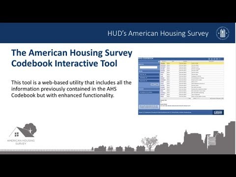Using the AHS Codebook