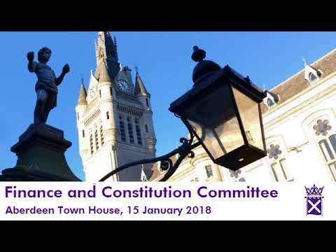 Finance and Constitution Committee (Audio Only)  – 15 January 2018