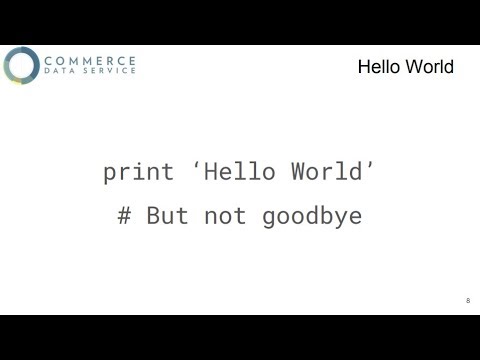 Intro to Python (4/6/16) – Commerce Data Academy