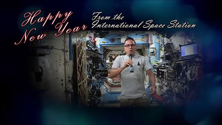 Happy New Year from space! Astronauts aboard the Internation…
