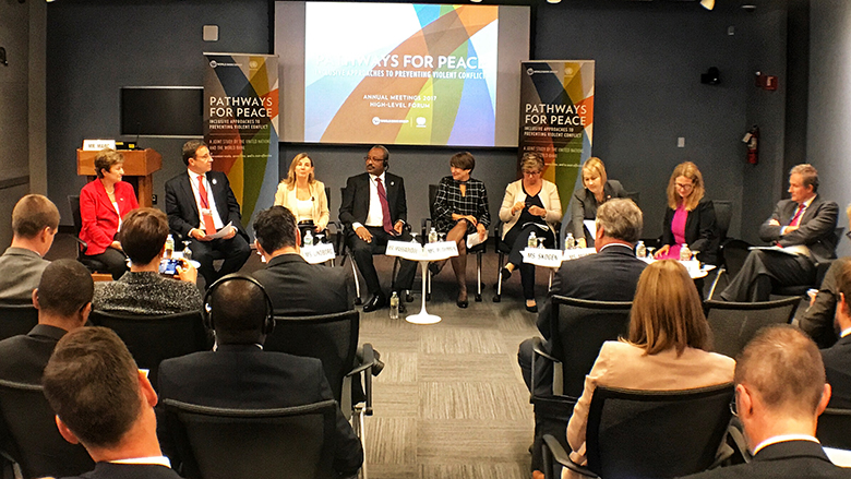 Maximizing impact to address fragility and conflict at the Annual Meetings