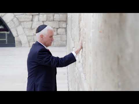 Vice President Pence Visits Yad Vashem and the Western Wall