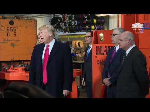 President Trump Takes a Tour of H&K Equipment Company
