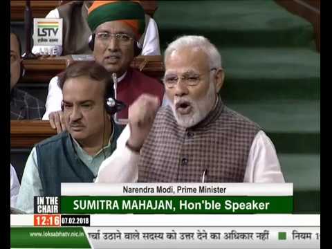 PM replying to debate on motion of thanks to President address in Lok Sabha
