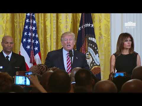 President Trump and The First Lady Host a National African American History Month R