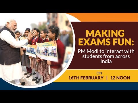 Making Exams Fun: PM Modi to interact with students from across India