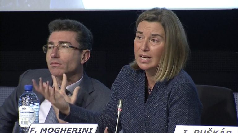 Federica Mogherini at the EU Trainees Job Fair