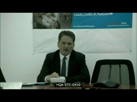 UN Relief and Works Agency for Palestine Refugees in the Near East (UNRWA) – Press Conference