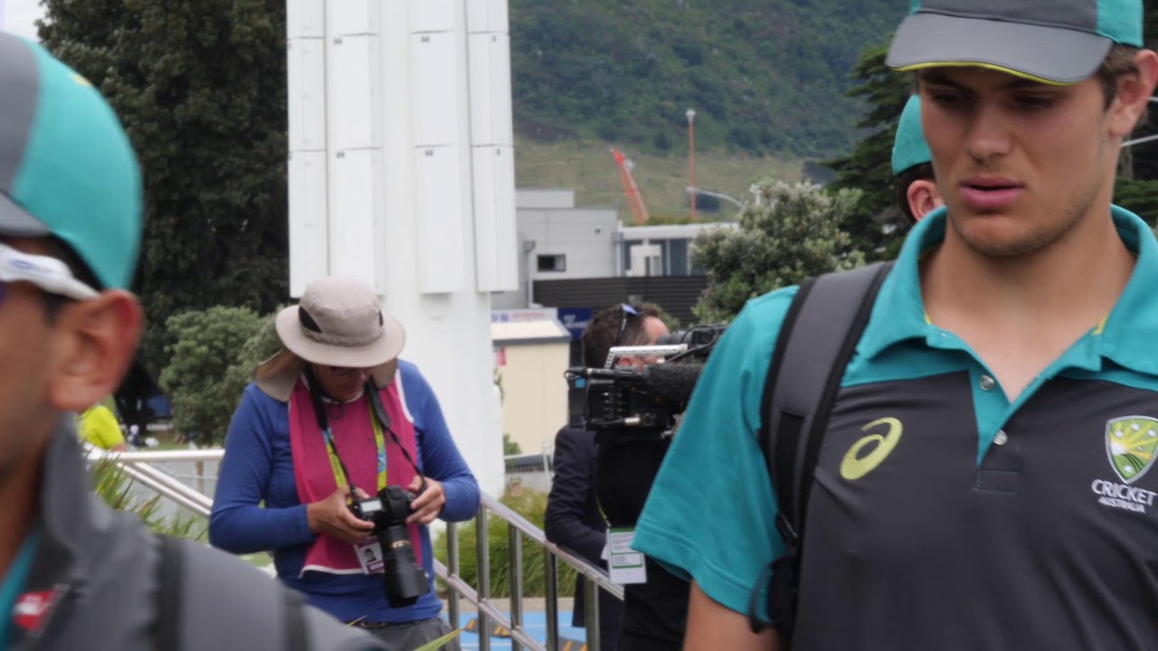 Australia and India arrive at Bay Oval