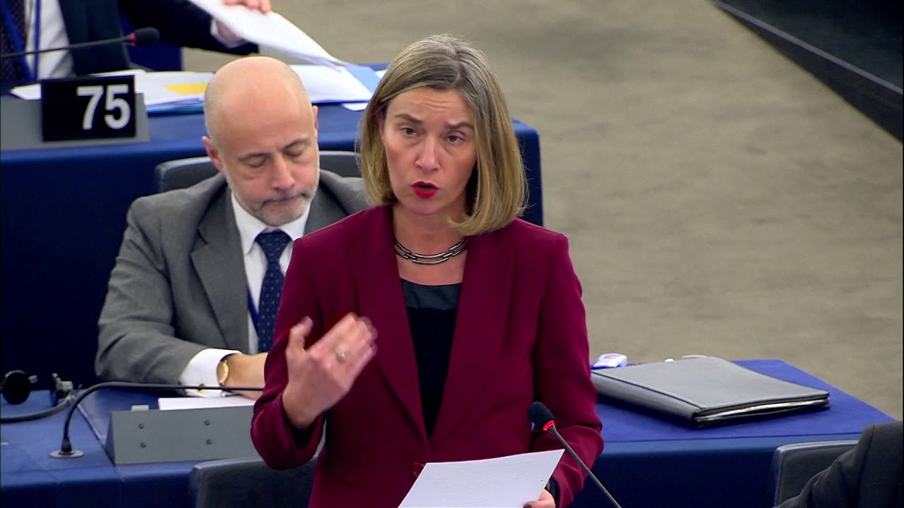 Mogherini remarks on UNRWA at European Parliament Plenary