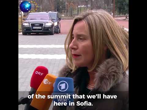 Federica Mogherini on Western Balkans at Sofia before Gymnich meeting