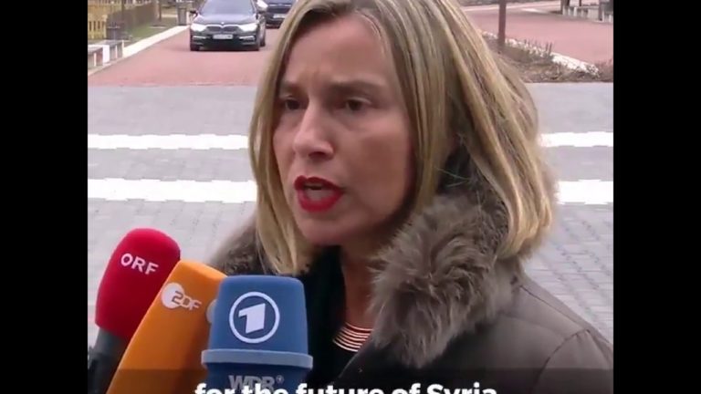 Federica Mogherini on Syria at Sofia before Gymnich