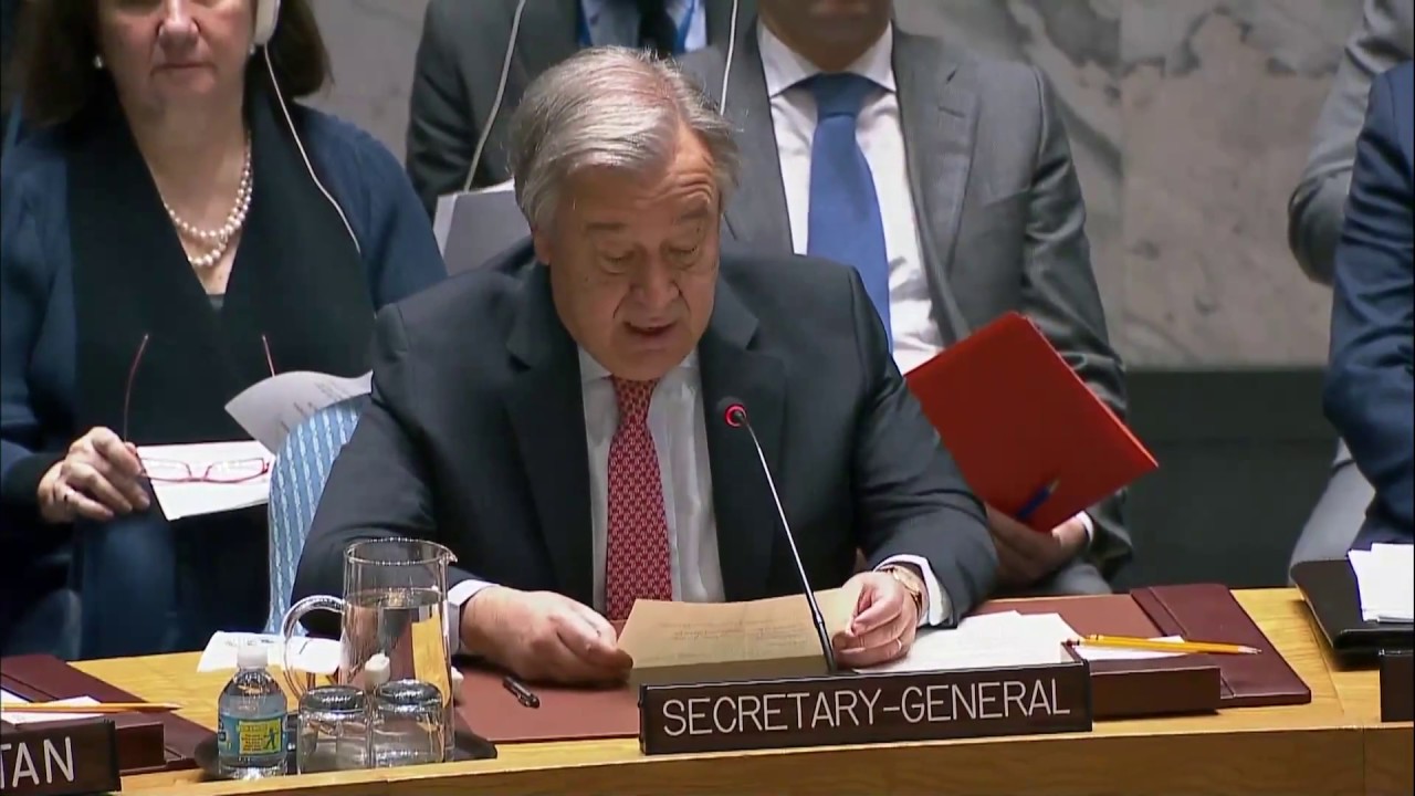 UN Secretary-General on the situation in the Middle East (including the Palestinian question)