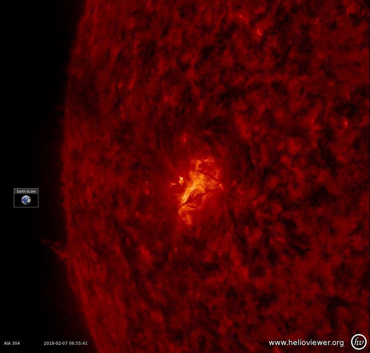 One small flare was seen by our NASA Sun Science observatory…