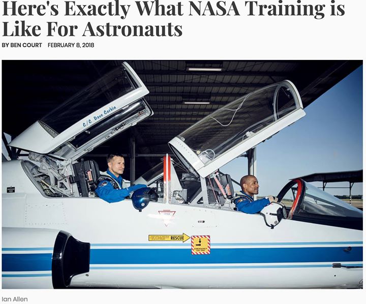 Men’s Health magazine profiles several astronauts and takes …