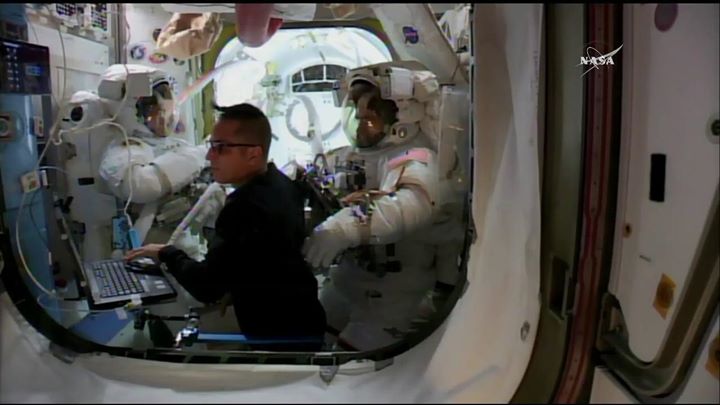Astronauts Mark Vande Hei and Norishige Kanai are preparing …